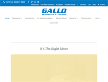 Tablet Screenshot of gallomoving.com